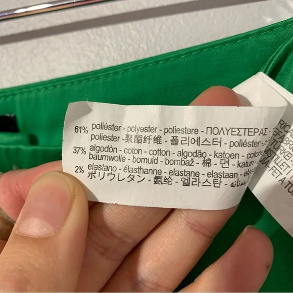 Zara women's green tailored shorts size S - Picture 4 of 7